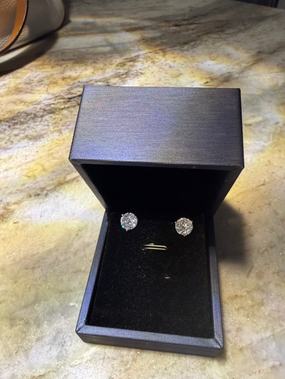 Round Pavé Cubic Zirconia Stud Earrings - Silver Tone